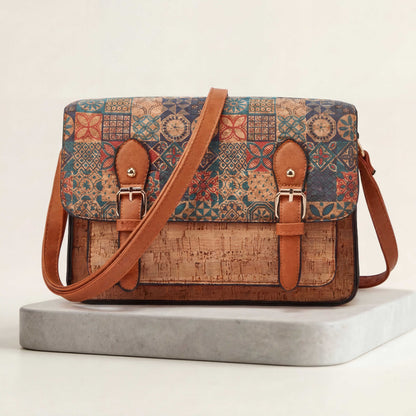 Natalia  Mosaic Cork Crossbody