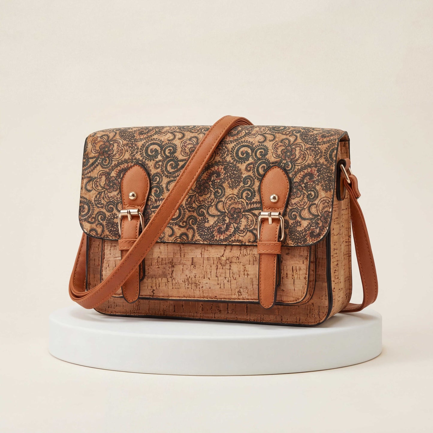 Natalia  Mosaic Cork Crossbody