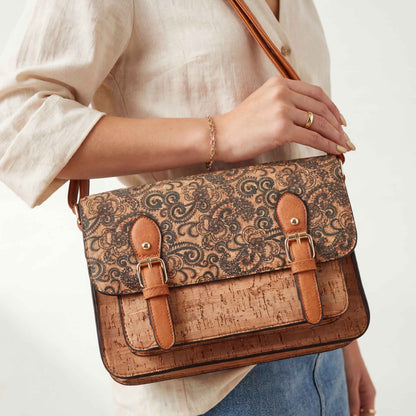 Natalia  Mosaic Cork Crossbody