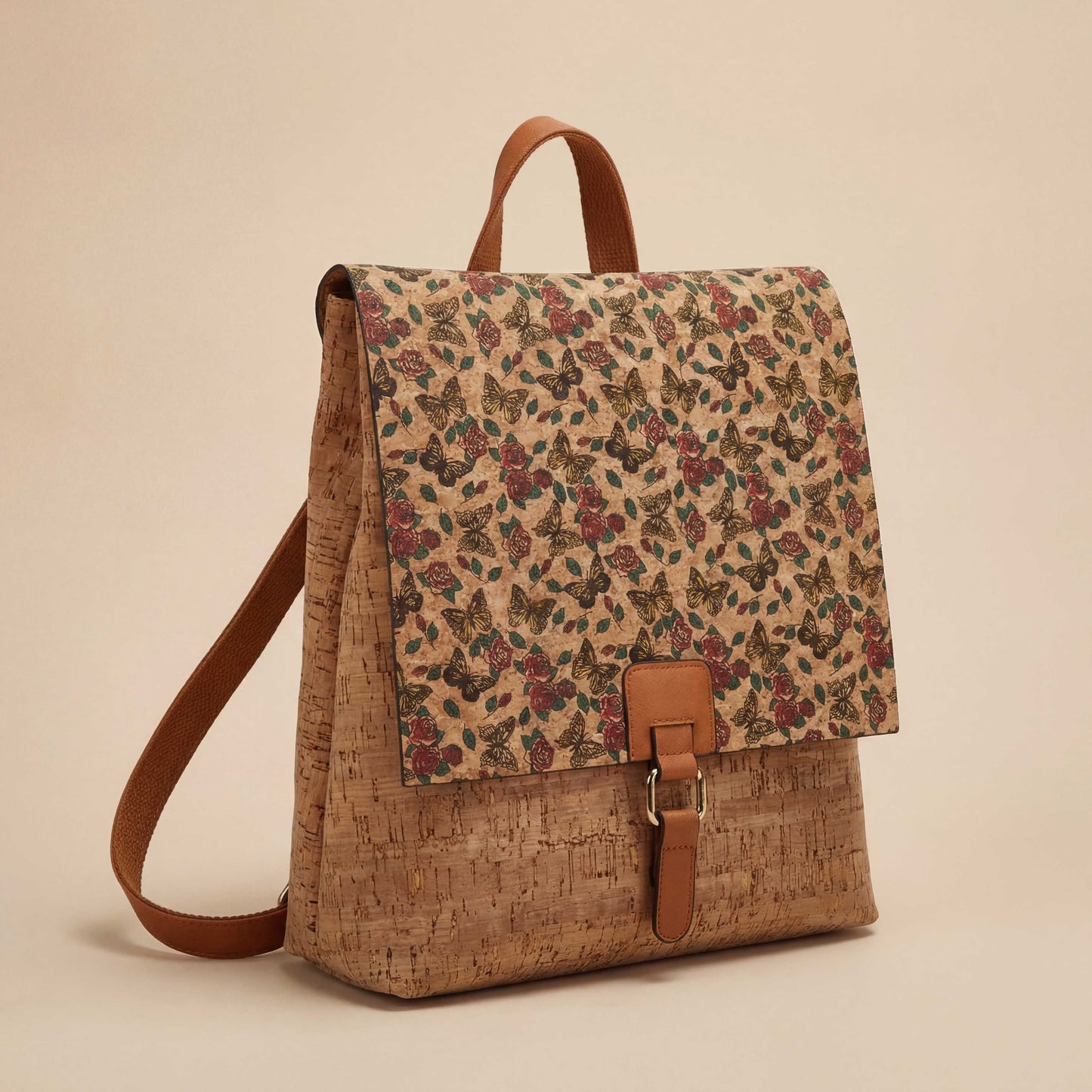 Natalia  Mosaic Cork Backpack