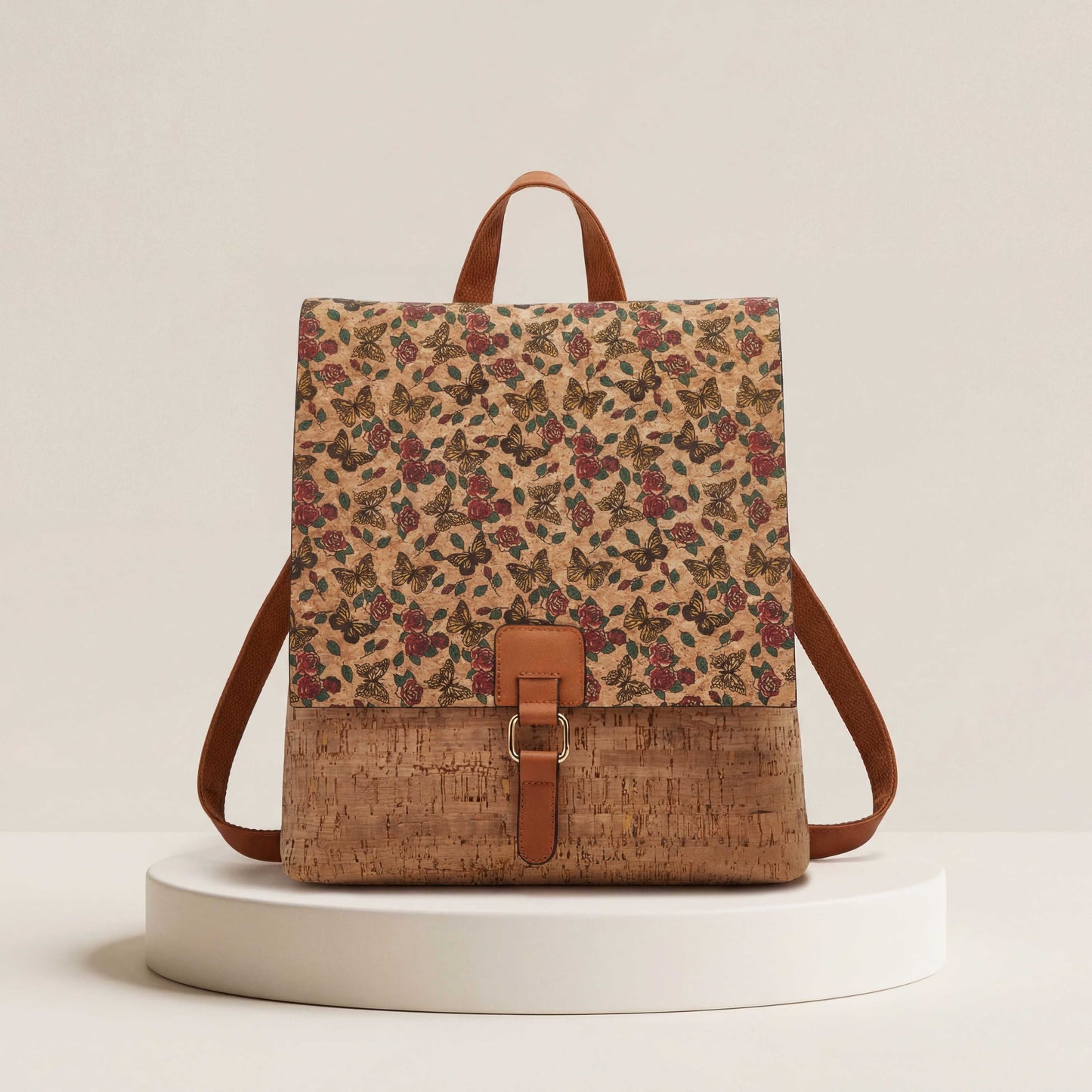 Natalia  Mosaic Cork Backpack