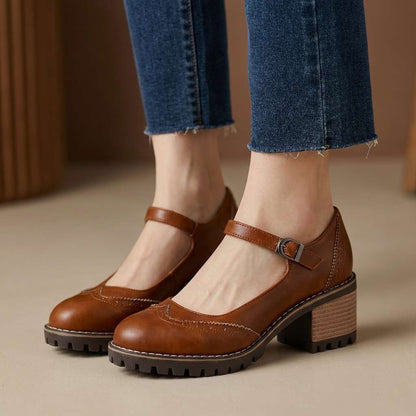 Amber Charm Buckle Heels