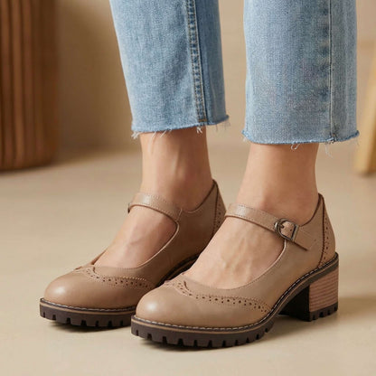 Amber Charm Buckle Heels
