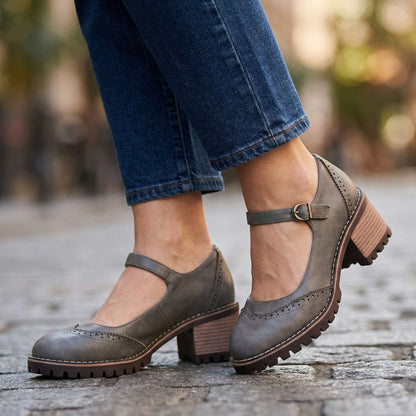 Amber Charm Buckle Heels