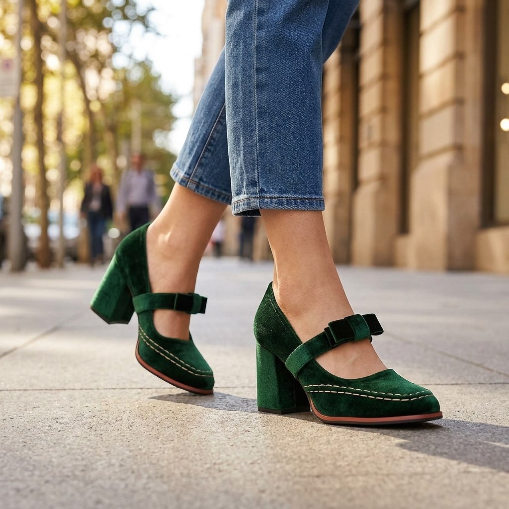 Valentina Velvet Loafers