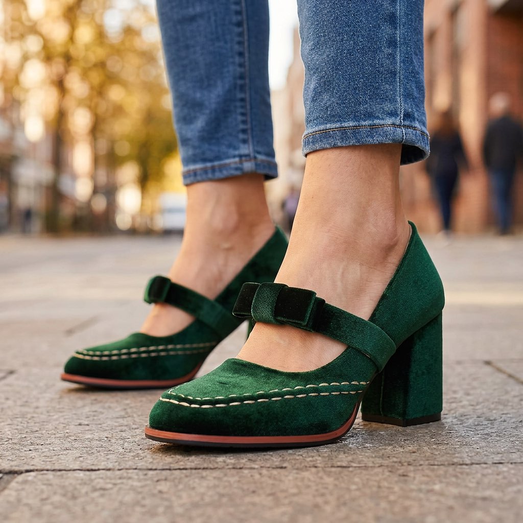 Valentina Velvet Loafers