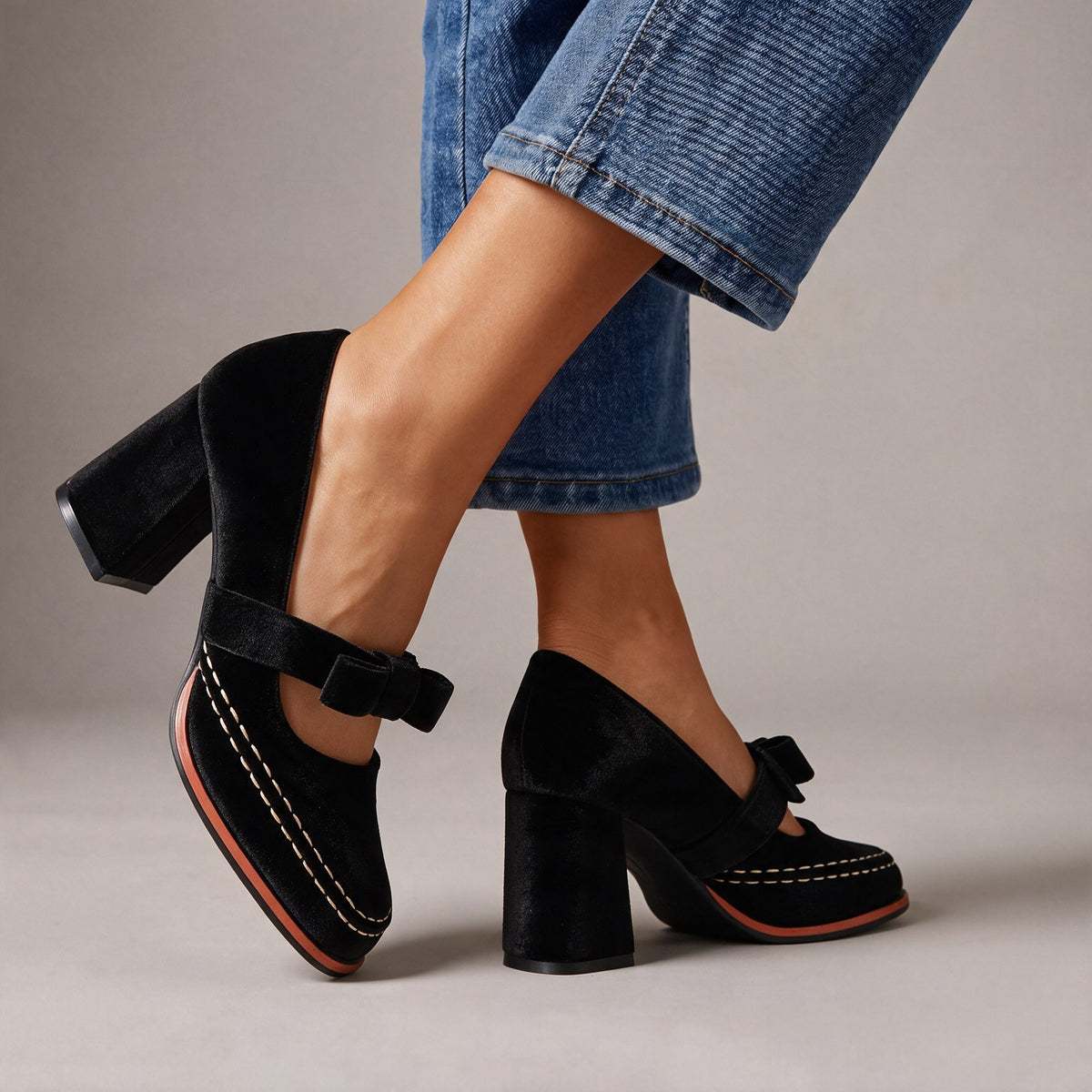 Valentina Velvet Loafers