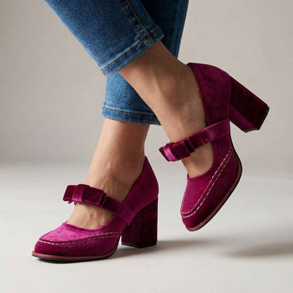 Valentina Velvet Loafers