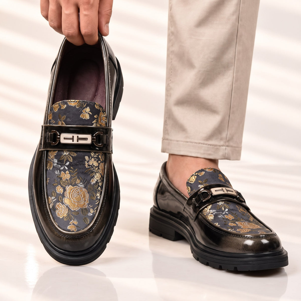 Fulford Leather Buckle Loafers