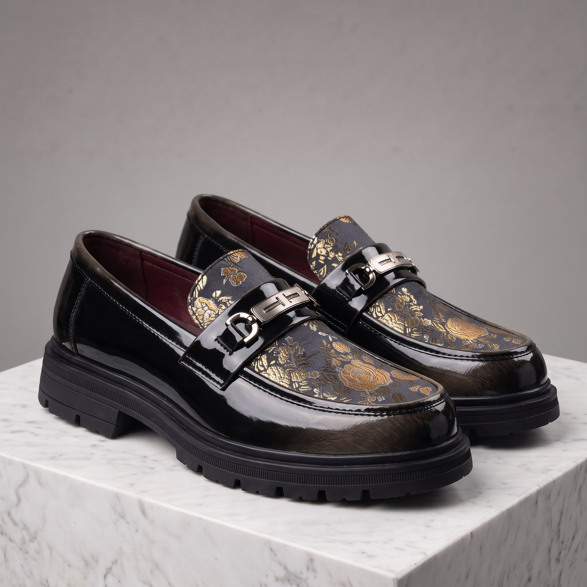 Fulford Leather Buckle Loafers