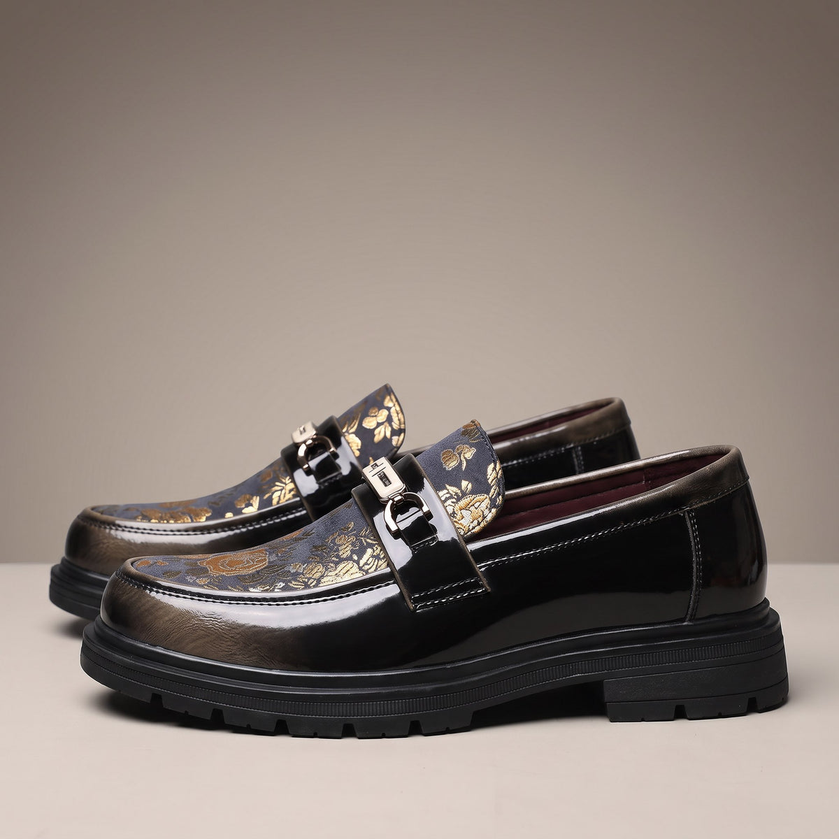 Fulford Leather Buckle Loafers