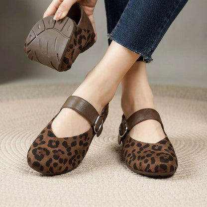 Esther Suede Mary Jane Flats