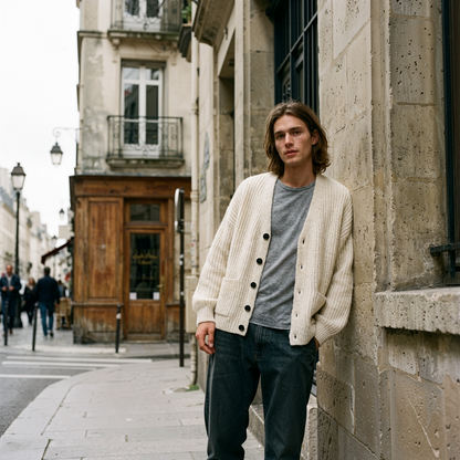 Canelli | Relaxed V-Neck Cardigan