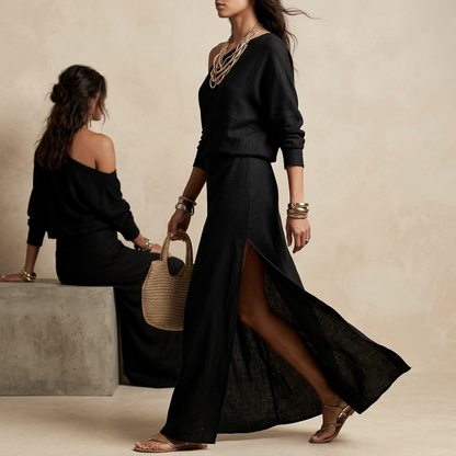 Sienna Puff Sleeve Midi